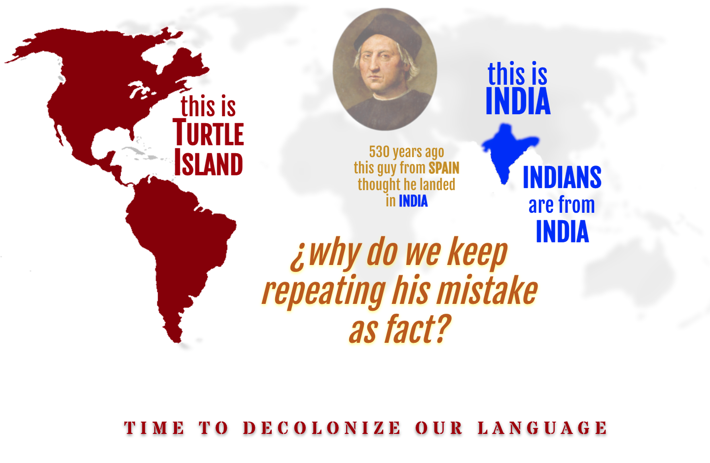 Indians are from India. Time to decolonize our linguistic mistakes