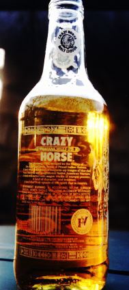 Crazy Horse Malt Liquor bottle 2