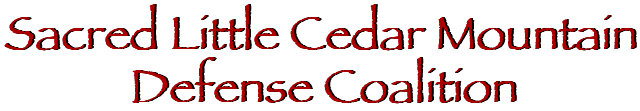Save Little Cedar Mountain! Defense Coalition